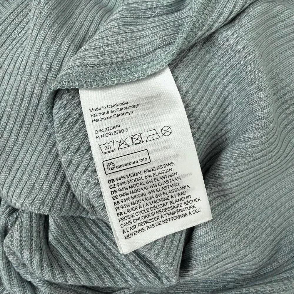 H&M Racerback Ribbed Tank Top Size M - Picture 4 of 5